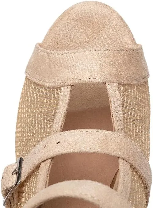 YKXLM Latin Dance Boots Women Ballroom Dance Shoes Salsa Bachata Performance Dancing Shoes