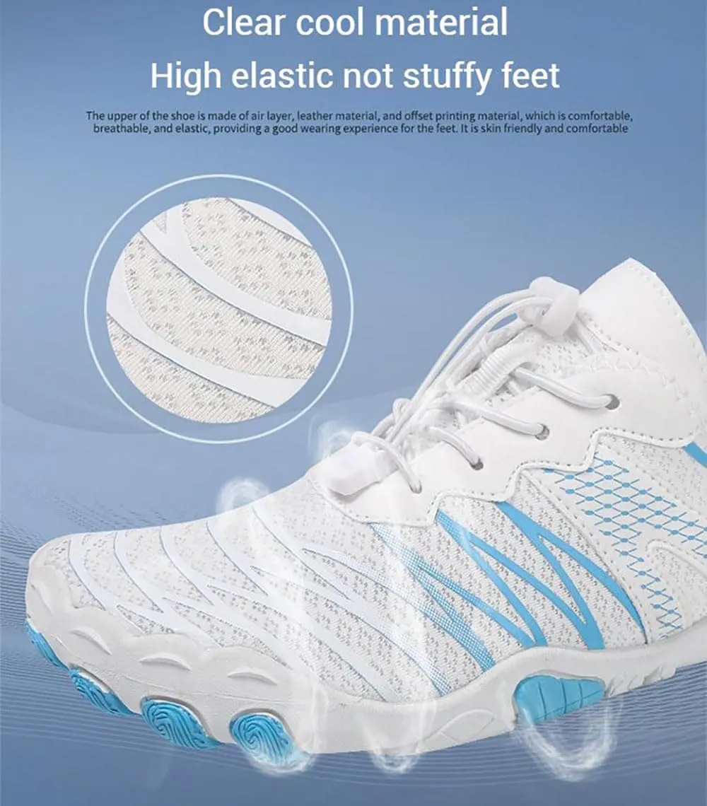 Zureto Grounded Barefoot Footwear Shoes Women, Unisex Hike Barefoot Shoes Waterproof Trail Running Healthy & Non-Slip