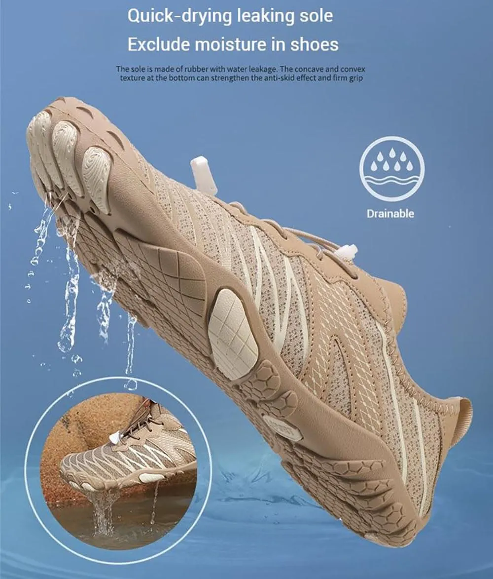 Zureto Grounded Barefoot Footwear Shoes Women, Unisex Hike Barefoot Shoes Waterproof Trail Running Healthy & Non-Slip